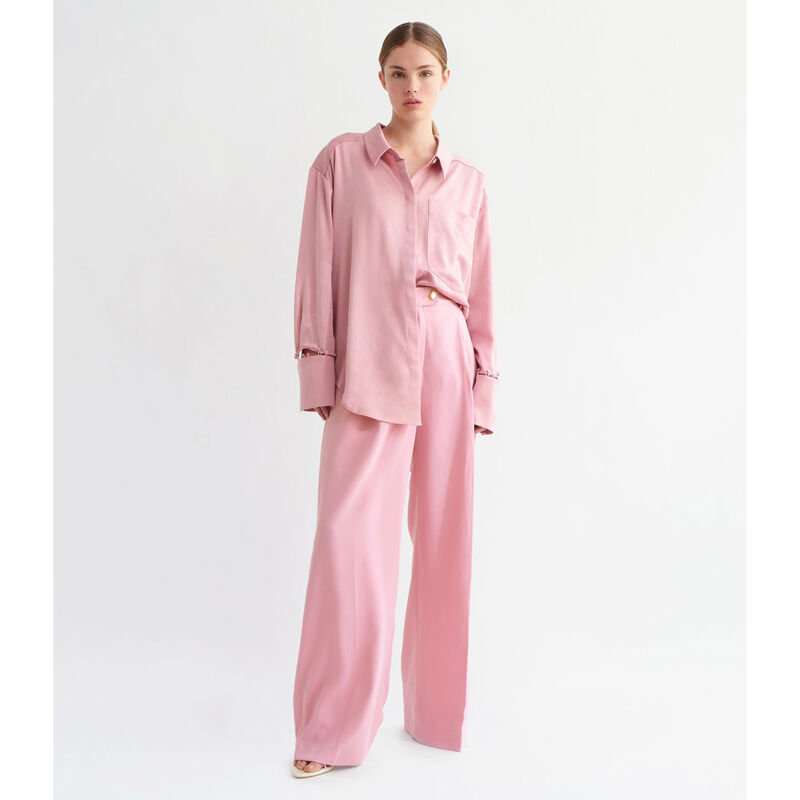 Aje Riddle Buttoned Crepe Shirt image number 3